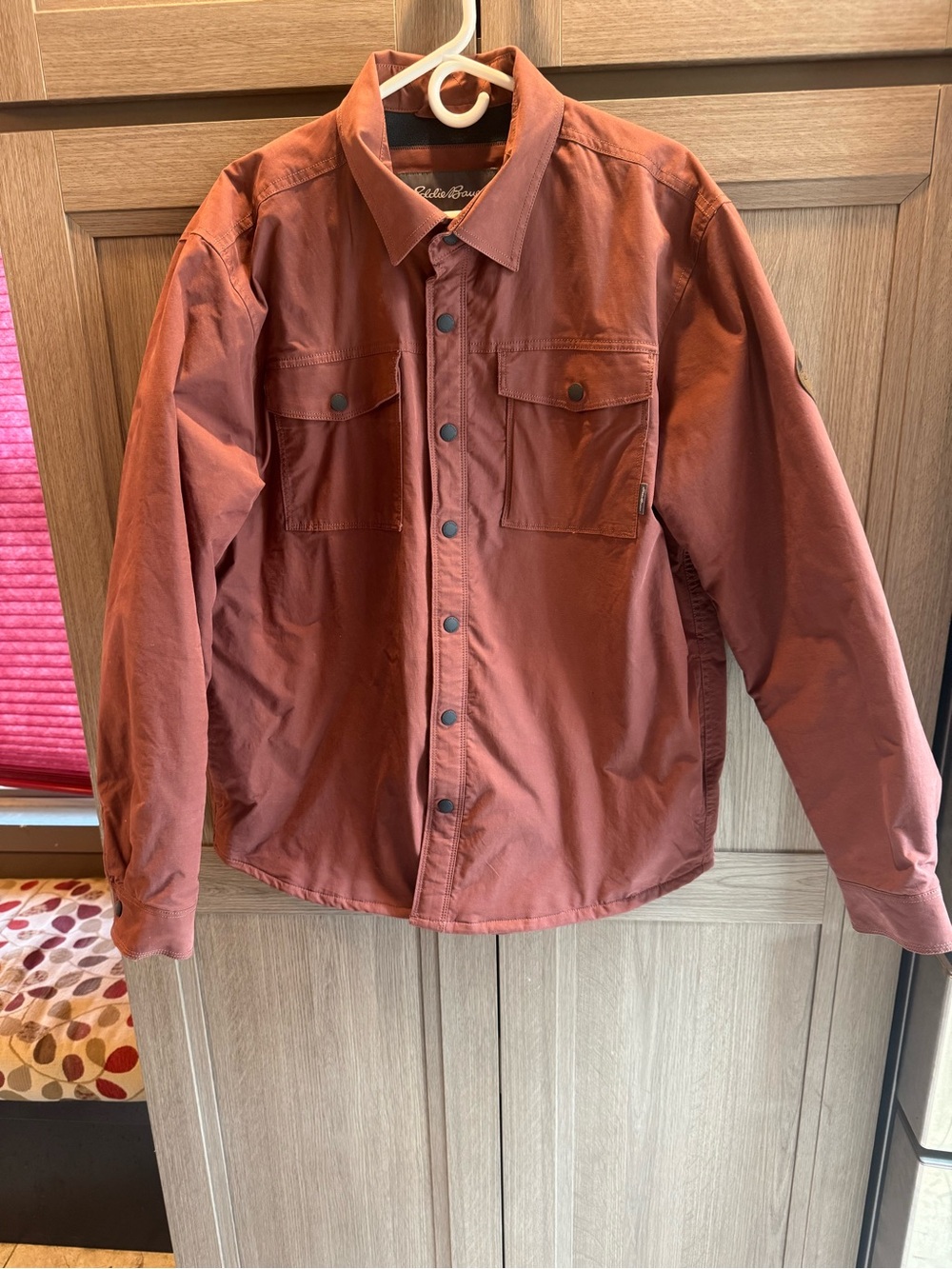 Eddie Bauer Men's Large Fleece Lined Shirt Jacket / Shacket